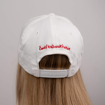 Bílá kšiltovka „Český královský institut“
