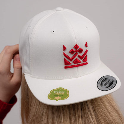 Bílá kšiltovka „BORN TO BE KRÁL“